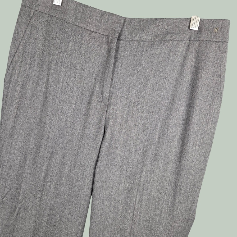 Carolina Herrera Womens 8 Dress Pants Wool Blend Tailored Trousers Ankle Gray